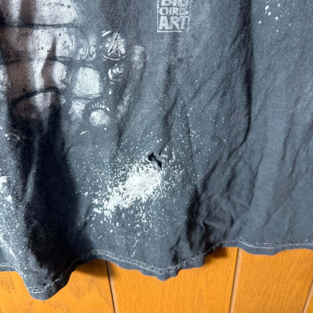 Marilyn Manson Big Chris Art Bleached Distressed Graphic T-Shirt Size L - Picture 3 of 10